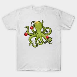 Christmas Kraken (Octopus Christmas Tree) T-Shirt